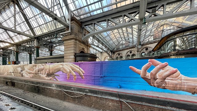 New artwork for Glasgow Central: Central mural 2