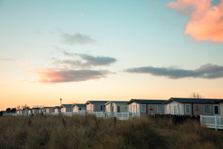 Seashore caravan view