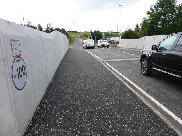 Breich bridge back after build: Traffic flowing on the newly re-opened Station Road bridge in Breich