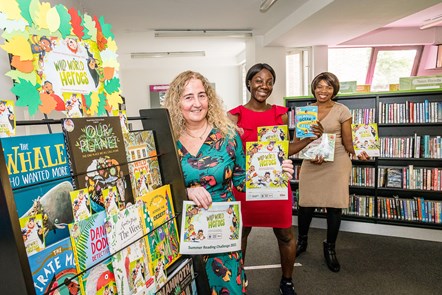 This year’s Summer Reading Challenge was launched at Central Library with (from left) Councillors O’Halloran, Bossman-Quarshie and Ngongo