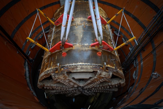 TBM Emily lifted at Green Park Way tunnel shaft 26th July 2025-4