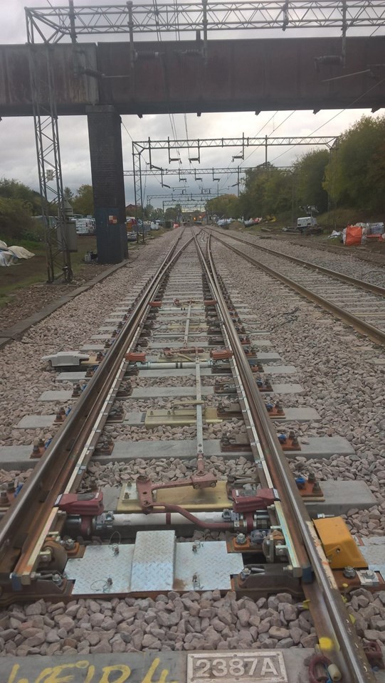 New switches and crossings units at Kelvedon Essex
