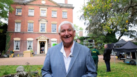 Councillor Patrick Harley on set for The Cadburys