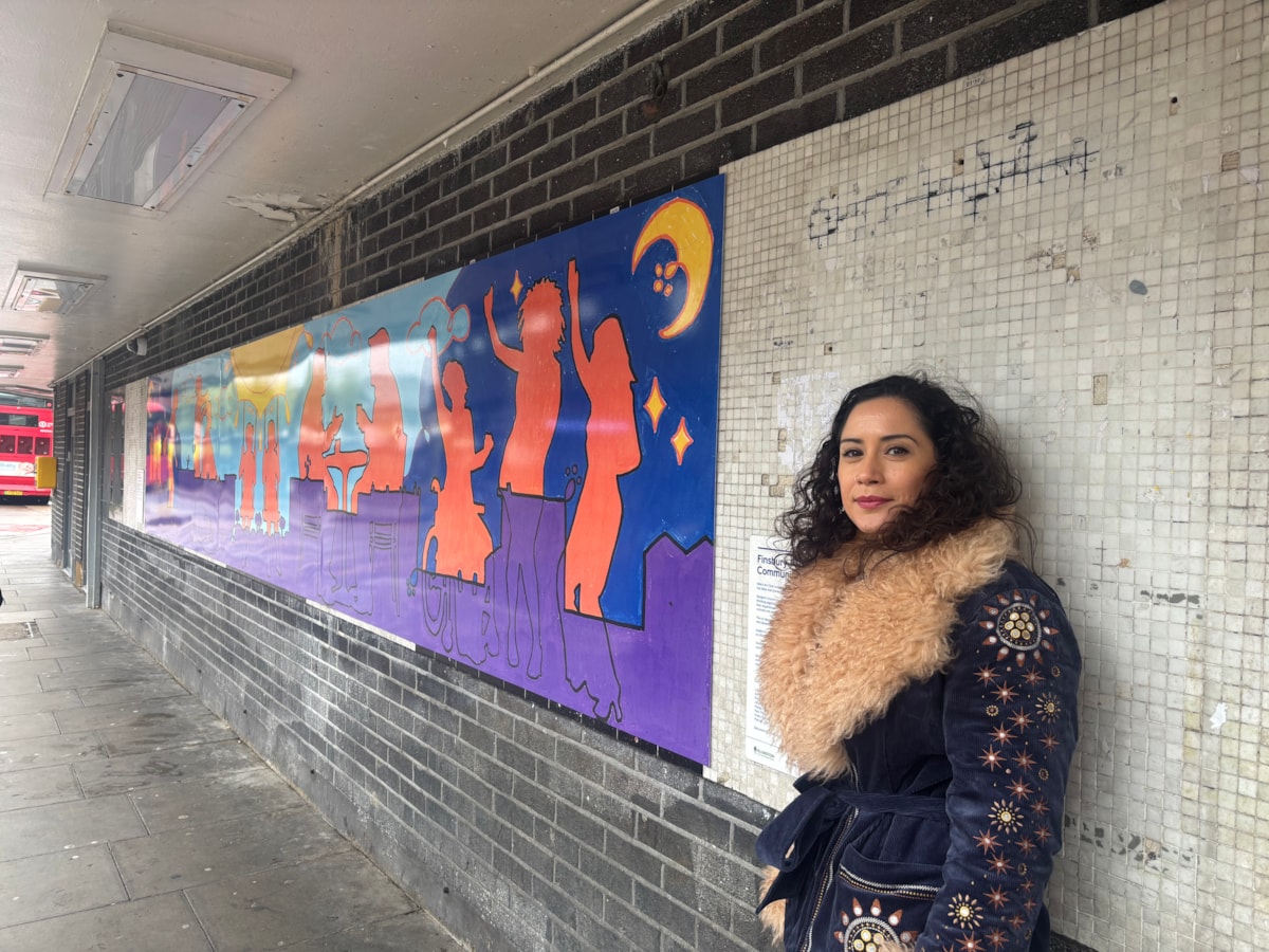 Finsbury Park mural Lydia Rosen artist