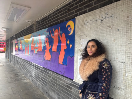 Finsbury Park mural Lydia Rosen artist
