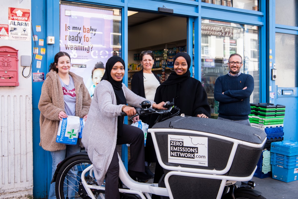 Allen Pharmacy with their cargo bike