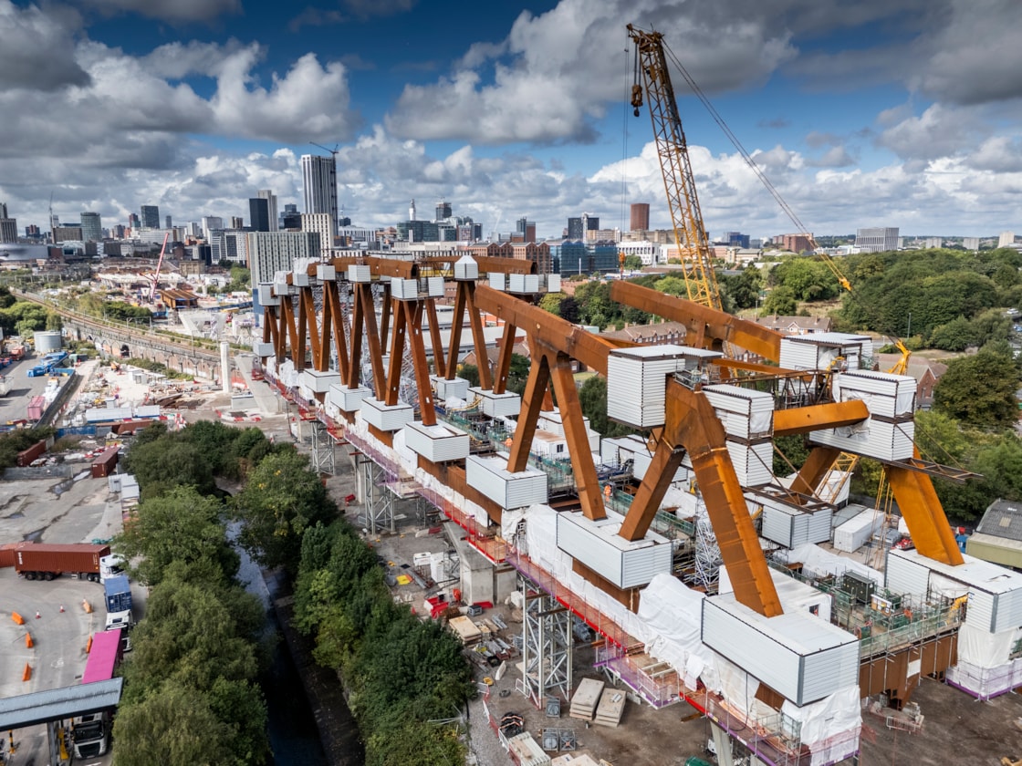 Aerial of Curzon No. 2 viaduct September 2025
