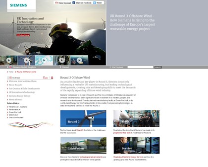Siemens unveils its Round 3 ambition with launch of new website: round3screenshot.jpg