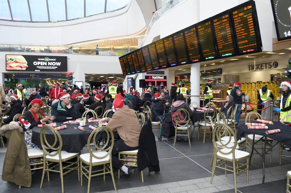 2024 Christmas Eve meal at Birmingham New Street