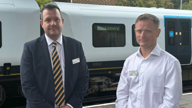 Haslemere and Romsey schools honoured as part of Network Rail’s Rail Safe Wessex campaign: Mark Goodall and Eric Woodward