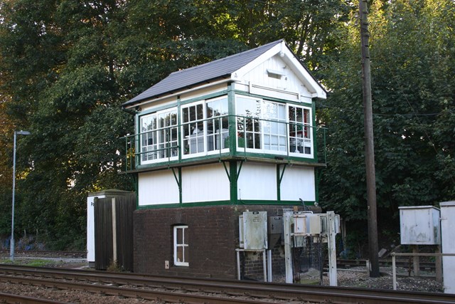 England's railway signalling heritage recognised: Shepherd's Well signal box, Dover, Kent