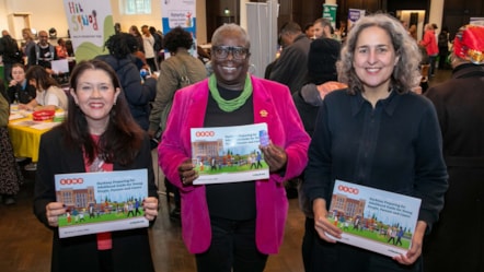 Cllr Anya Sizer, Deputy cabinet member for families, early years and SEND, Cllr Carole Williams, Cabinet member for employment, human resources and equalities, and Mayor of Hackney Caroline Woodley