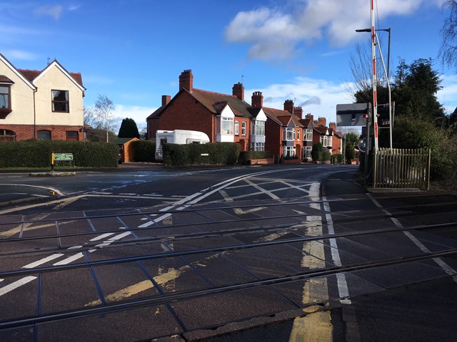 Whittington level crossing