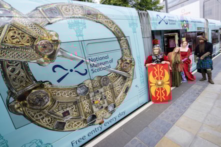 The National Museum of Scotland Tram launched this morning, 4 July. Photo (c) Duncan McGlynn (5)