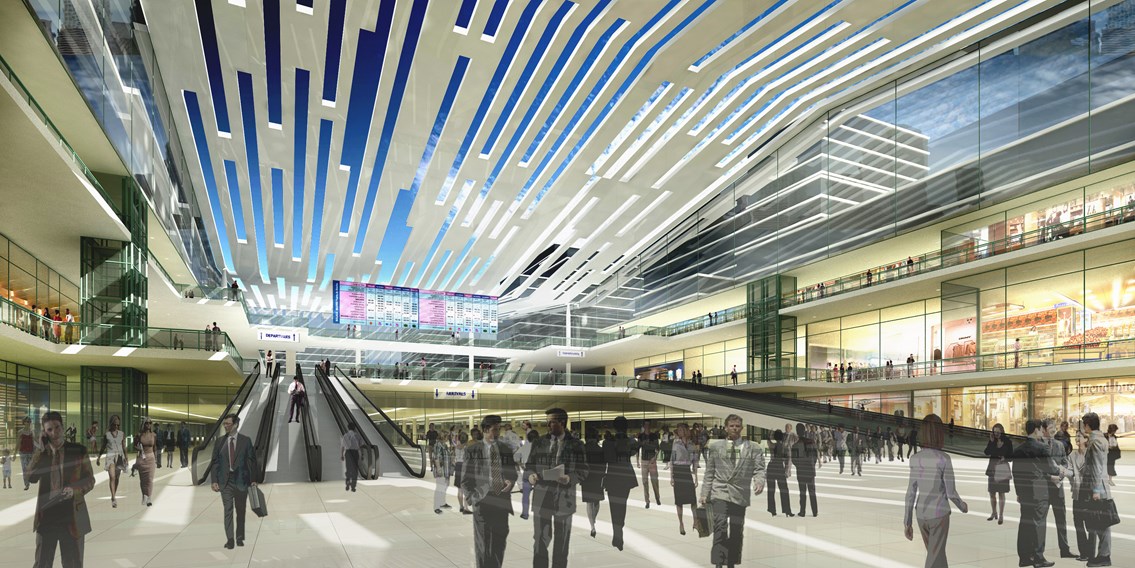 Euston: Conceptual image of potential future development at Euston station