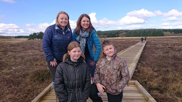 New boardwalk extension opened at popular West Lothian nature reserve: Blawhorn boardwalk extension opens