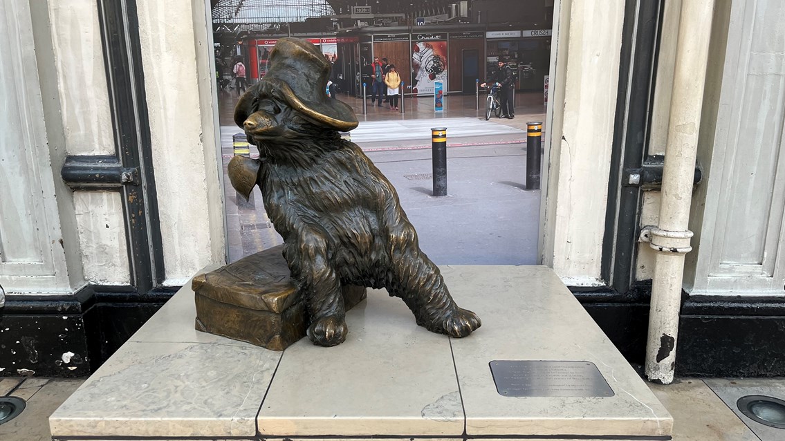 The Paddington Bear statue has been a mainstay at London Paddington station for many years