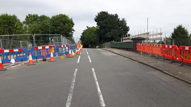 Shirley bridge being replaced: Haslucks Green Road in Shirley pic 1