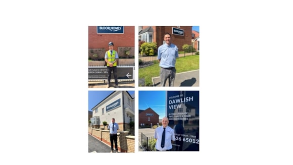 Four Bloor Homes Exeter site managers recognised by NHBC for raising standards in house building: Bloor Exeter PIJ 2025 - Hero image