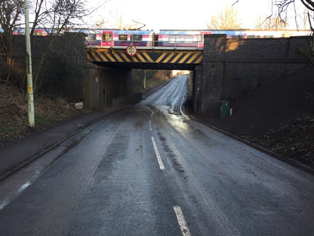 Completed drainage improvements at Euxton Lane