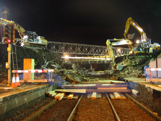 Titwood Road Bridge - demolition of old bridge
