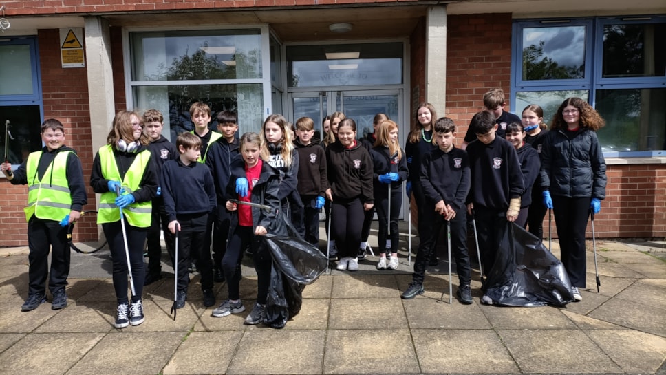 Lunchtime litter pickers
