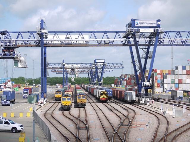 Felixstowe branch line works to unlock more freight and more reliable passenger services: Felixstowe Port