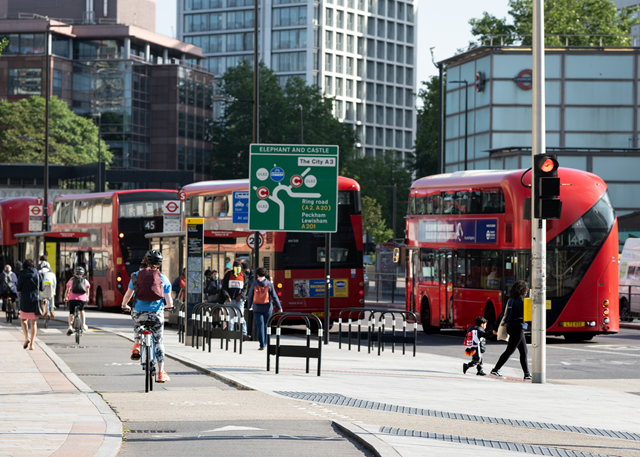 TfL Image - Walking and cycling in Elephant and Castle