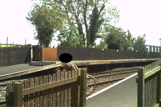 Lives on the line as trespassing continues at Tackley station: Trespasser at Tackley station 2