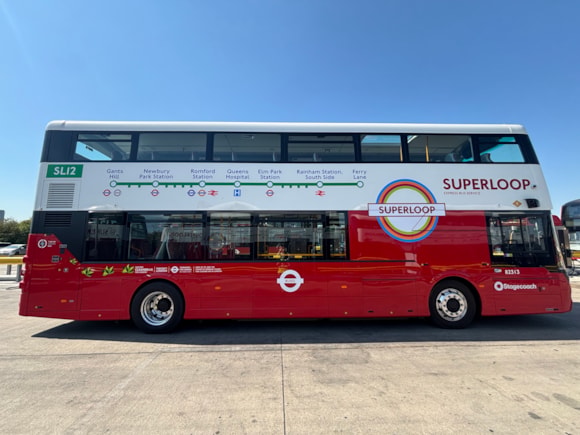 New SL12 Superloop bus route to enter service on Saturday 5 September, with free travel for the first week: TfL Image - Superloop SL12