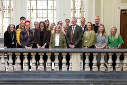 Islington's SEND specialists and council leadership celebrate the inspection findings in Islington Town Hall