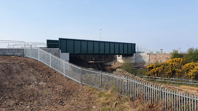 Road and rail changes during Port of Workington bridge upgrade: Siddick new footbridge 20 April 2021