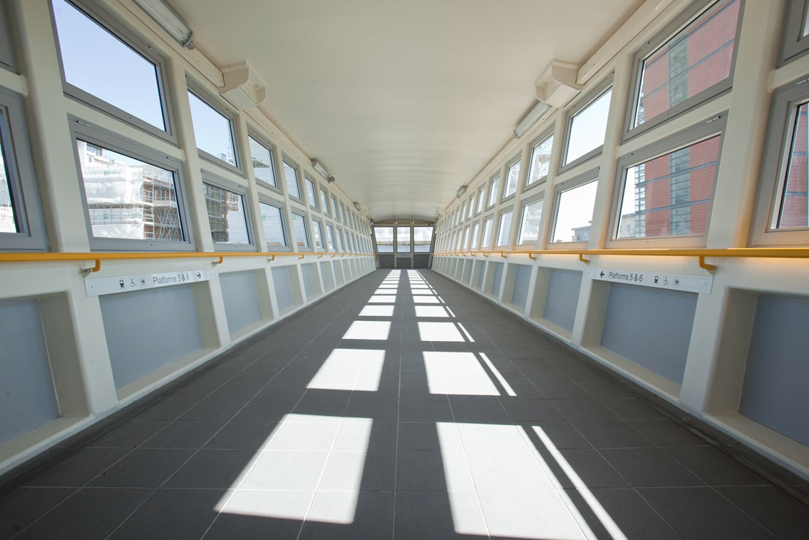 New footbridge at Slough station