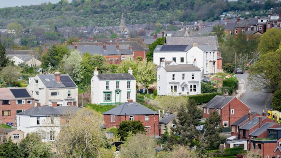 Sheffield UK homes street cropped