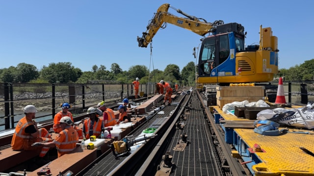 COMPLETED: Train services resume to Portsmouth Harbour after vital upgrades carried on the Portsmouth Direct Line: Portcreek Viaduct-3