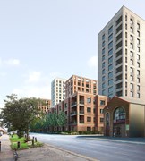 Assael Architecture Image - CLL Southall Development CGI street view