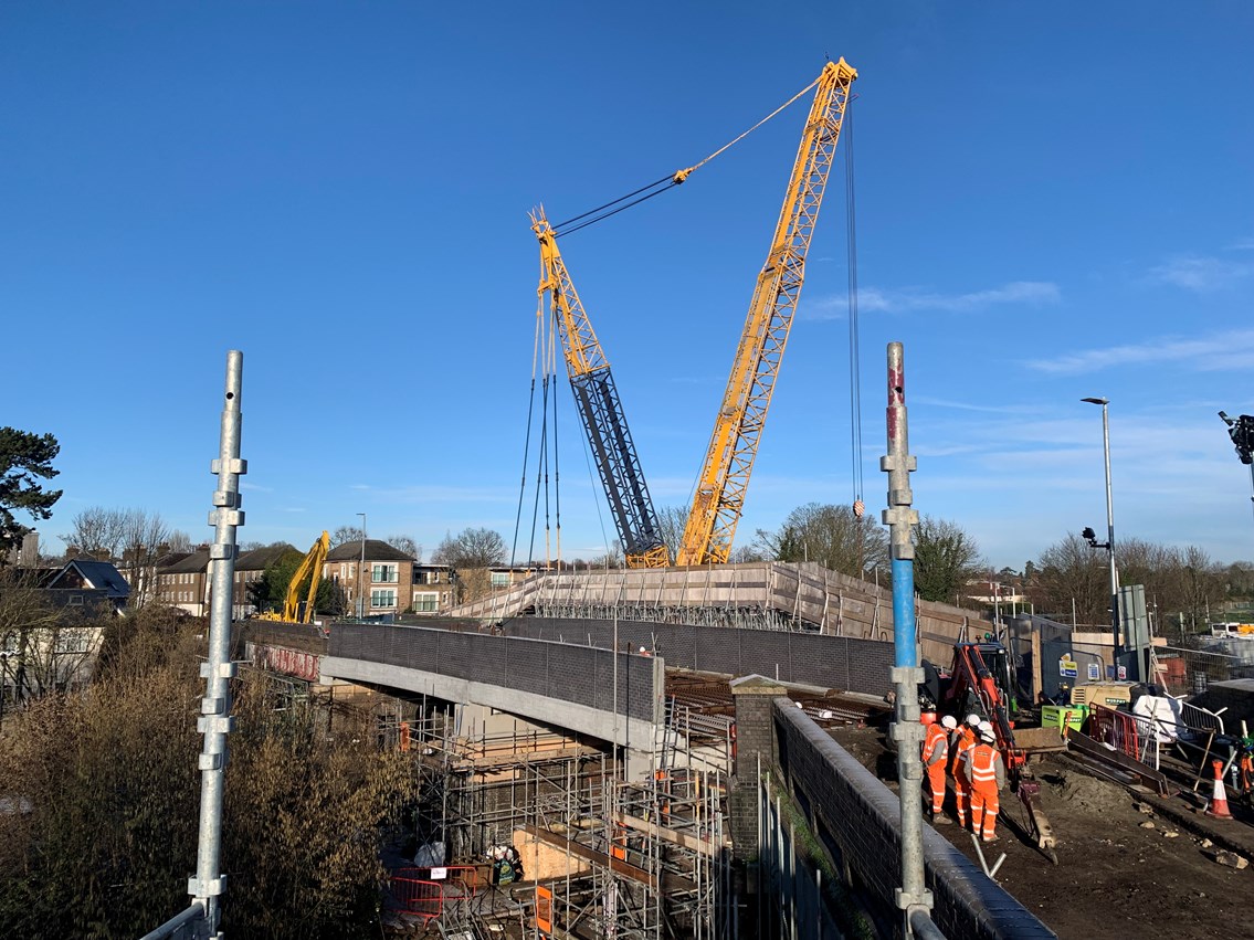 Work on Nazeing New Road bridge