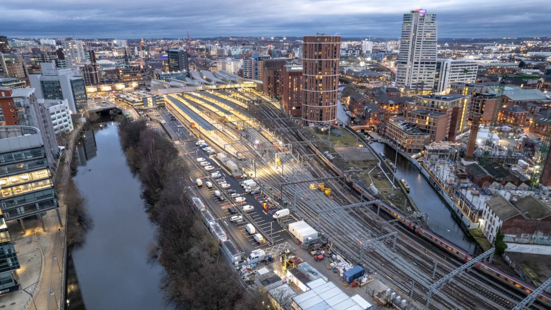 Leeds Light Night travel advice during Transpennine Route Upgrade work: Leeds Light Night