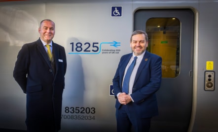 Graham Meiklejohn, Head of Regional Development, Stakeholders & Communities for TPE with Andrew McLean, Assistant Director and Head Curator at the National Railway Museum