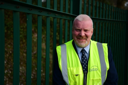 Cllr Damian Corfield at HWRC