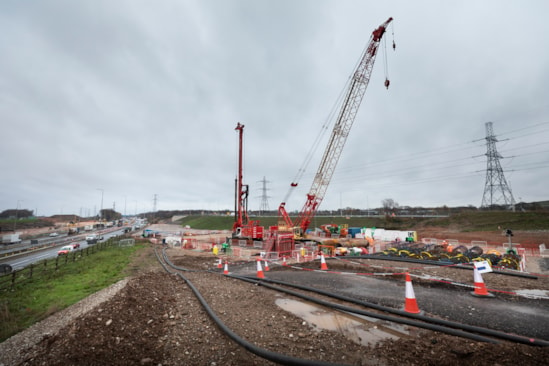 HS2 works to construct the M42 twin box structure