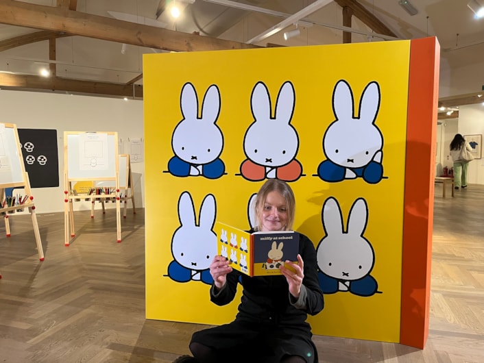 Miffy's birthday: Laura Irwin, Leeds City Museum's curator of exhibitions, steps inside one of the giant storybooks on display as part of the museum's new Miffy exhibition.
From Friday (Feb 7) museum-goers can step inside the world of international phenomenon Miffy, the adorable rabbit created by Dutch artist and illustrator Dick Bruna, as the iconic character marks her 70th anniversary with a new exhibition.