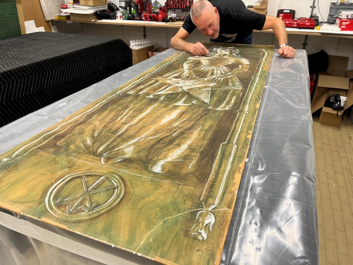 Goddess of Night: The romantic tribute Goddess of Night, by artist Quentin Bell is part of a new exhibition exploring different portrayals of women over the past 400 years, after it was the subject of a careful restoration project by specialist paper conservator James Caverhill.