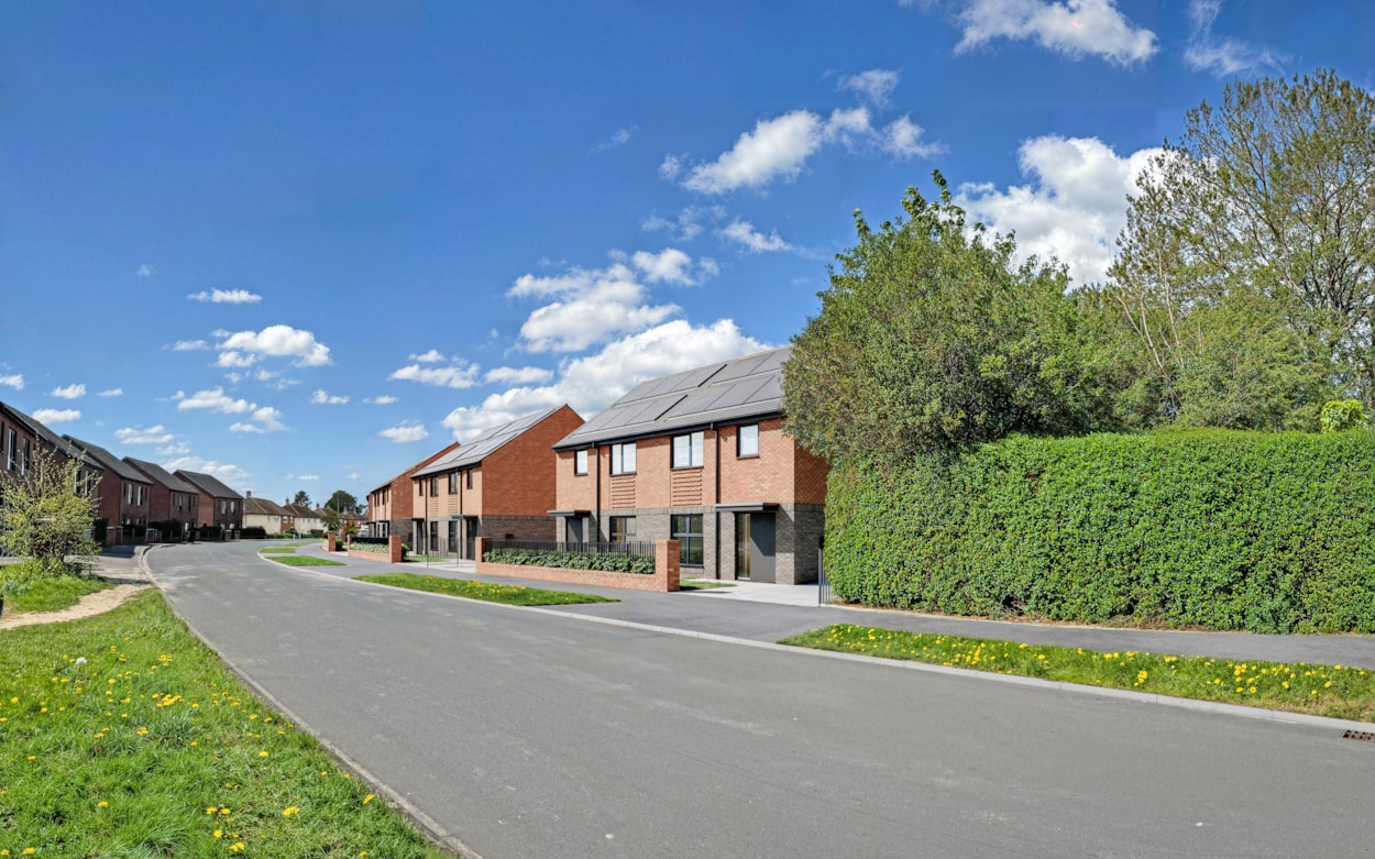 Kingsdale CGI 1: A computer-generated image showing how part of the housing development proposed for the former Kingsdale Court site in Seacroft, Leeds, could look.