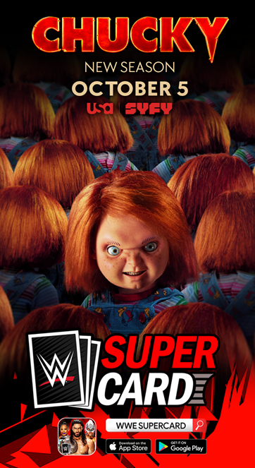 WWESuperCard Chucky Banner