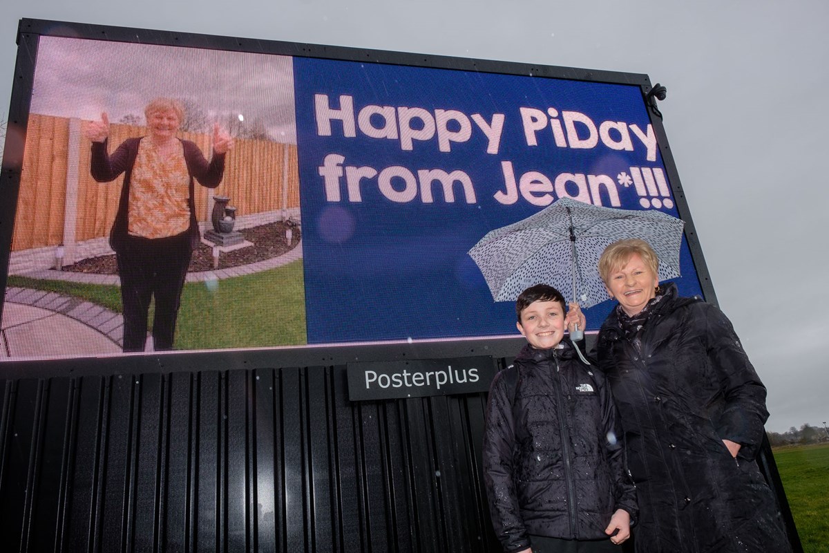 Jean Wilson and grandson Lewis