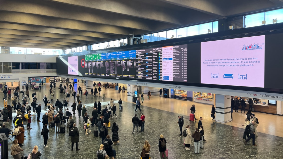 Euston station concourse-6