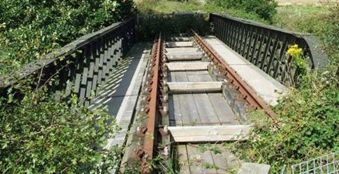 A disused railway bridge on Amlwch branch line