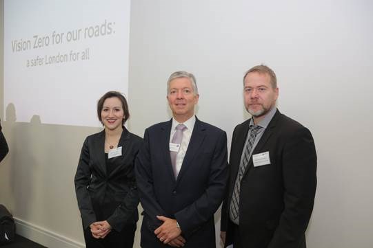 TfL Image - Julia Kite-Laidlaw (New York City Department of Transport) Mike Brown (Transport for London), Matts-Ake Belin (Swedish Transport Administration): Julia Kite-Laidlaw (Director of Strategic Initiatives) 
Mike Brown (London's Transport Commissioner), 
Matts-Ake Belin (Senior Advisor)