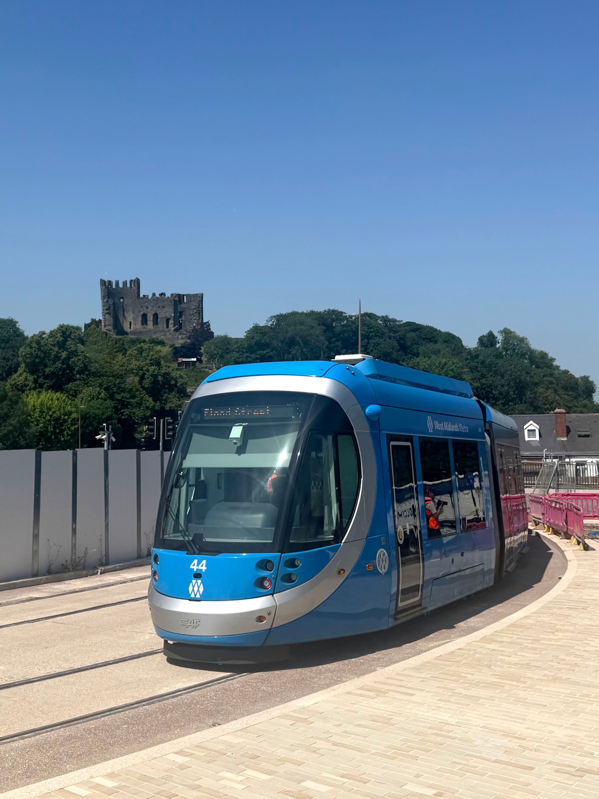 Metro Testing in Dudley goes past Castle